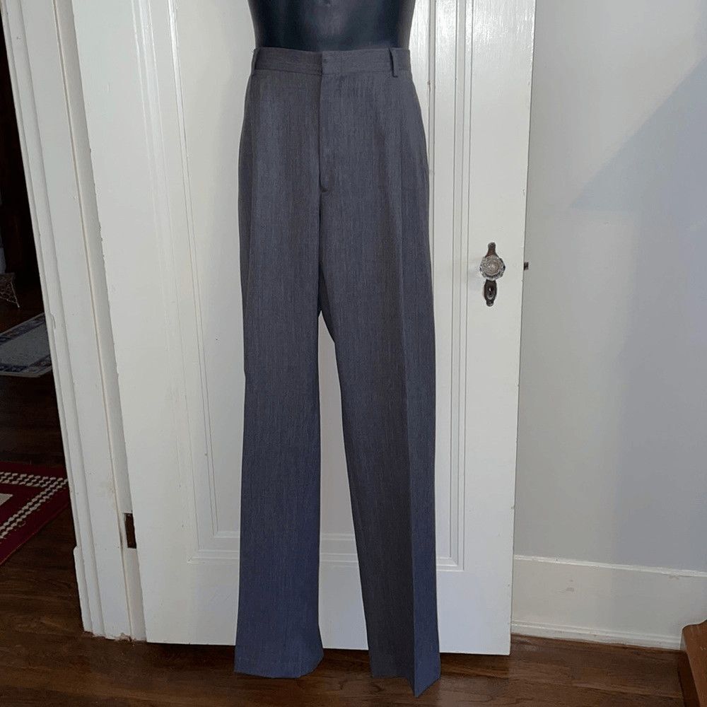 Austin Reed Signature gray pleat front wool dress pants‎